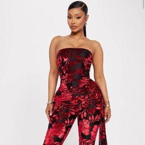 Laying High Velvet Jumpsuit